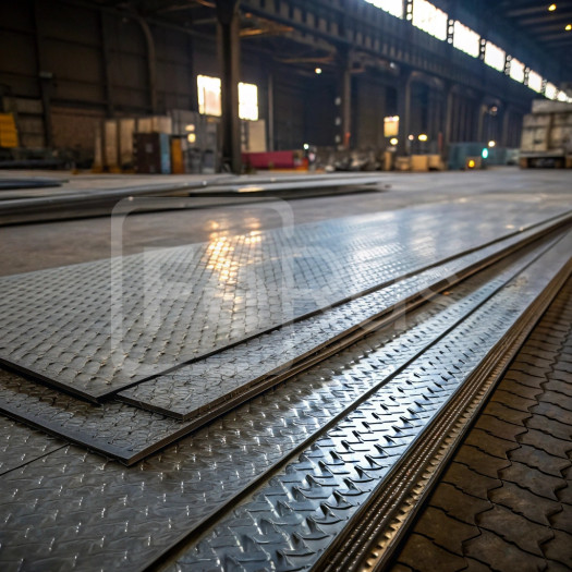 Лист алюминиевый рифленый квинтет 1,5х1500 мм АМц ТУ 1-801-20-2008