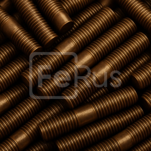 Шпилька бронзовая М14 шаг резьбы 1,5 мм БрАМц9-2 ГОСТ 1759.0-87