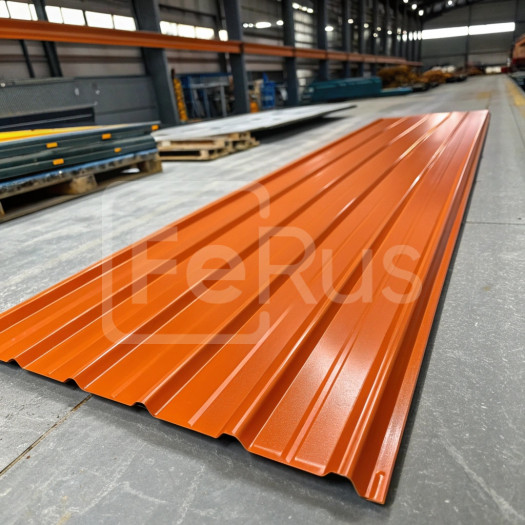 Профнастил С8 полиэстер (Zn100-180) 0,3х1150х800 мм, RAL 2004