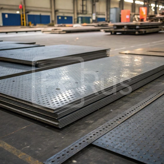 Лист перфорированный стальной 2 мм Triangle Ст35 ГОСТ 58602-2019 окрашенный